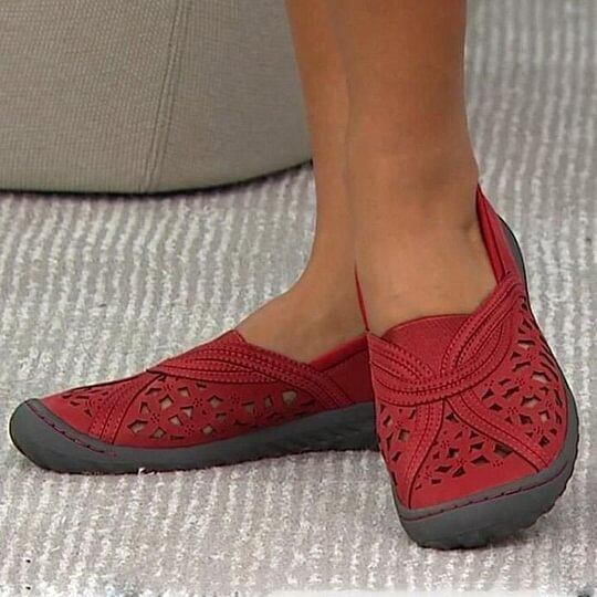 Women's Breathable Arch Support Walking Flats
